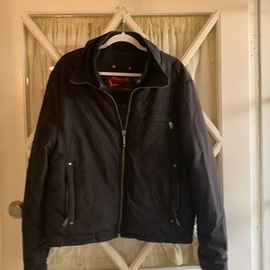 Black bomber/puffy type jacket